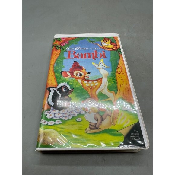 Walt Disney's Bambi VHS tape cartoon English diamond edition rated G READ - Picture 2 of 4